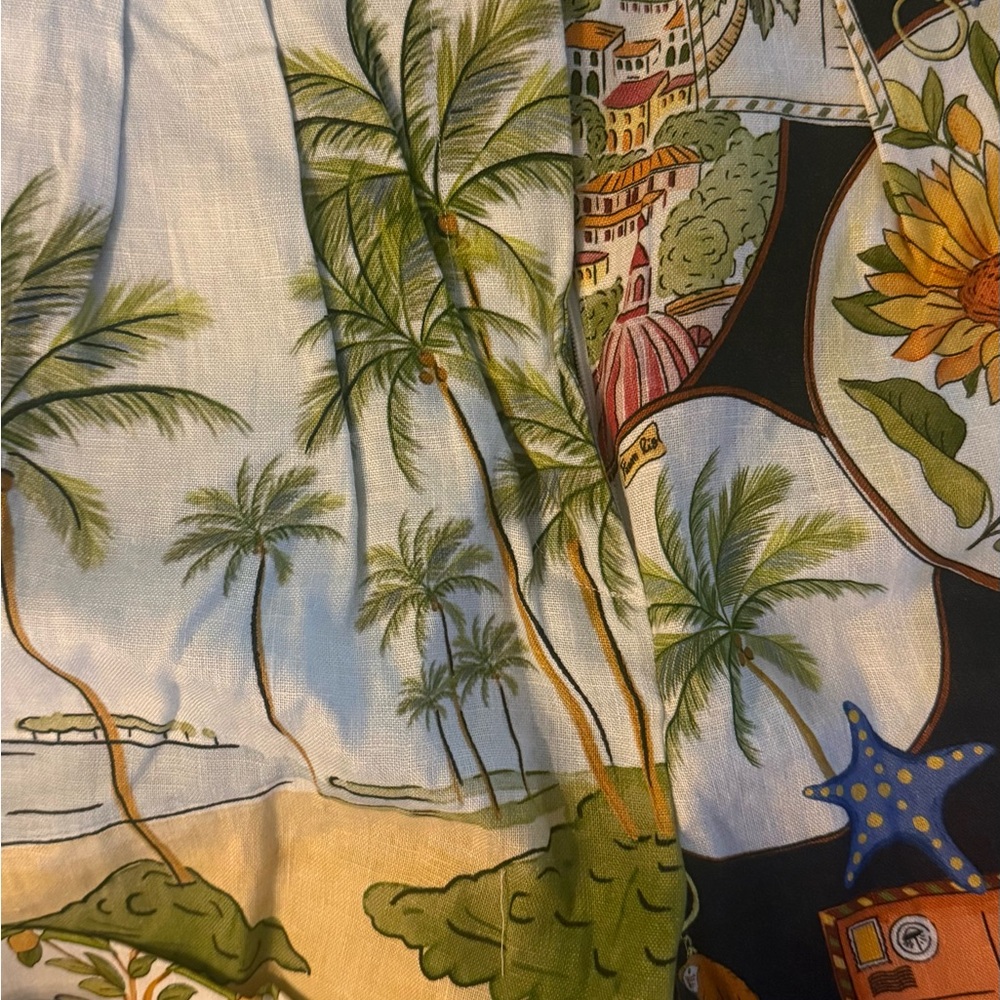 FARM Rio Multicolor Latin Trip Scarves Premium Linen Shorts - Picture 8 of 11